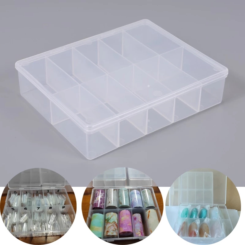 10 Grids Empty Clear Storage B - đánh giá và giá Nail Art Inspo