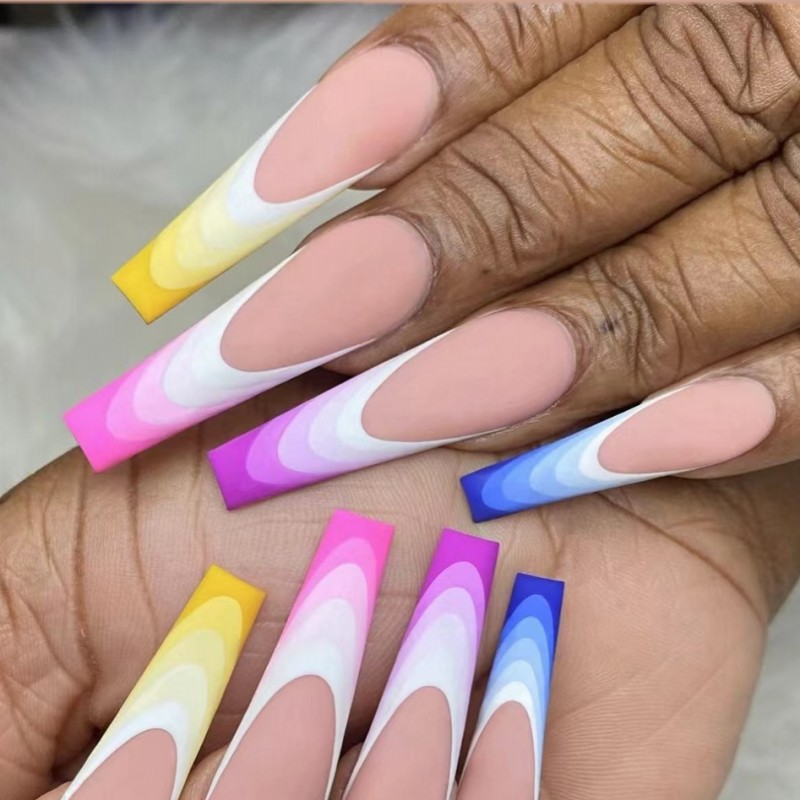 Short Medium fake nails for wo - đánh giá và giá Nail Art Overlay