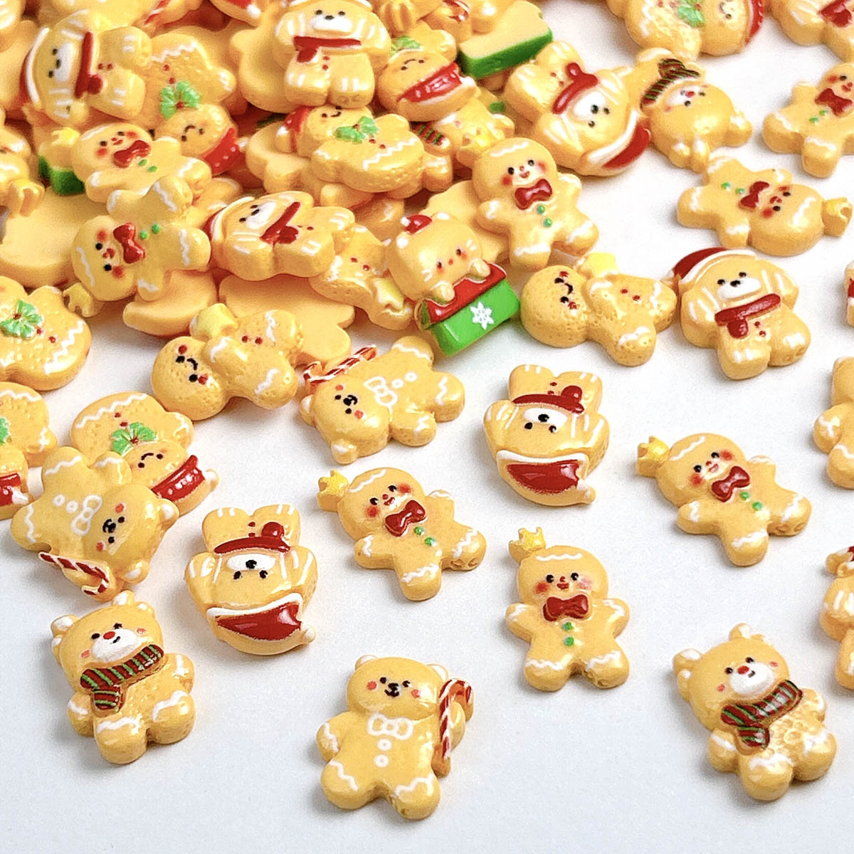 20PCS Kawaii Christmas Gingerb - đánh giá và giá Nail Art For Men