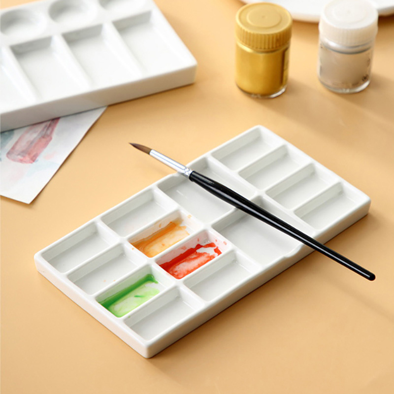 Ceramic Nail Art Palette White - đánh giá và giá Nail Art Maroon