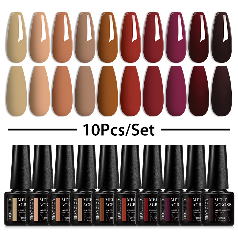 10/12Pcs Gel Nail Polish Set C - đánh giá và giá Nail Art Overlay