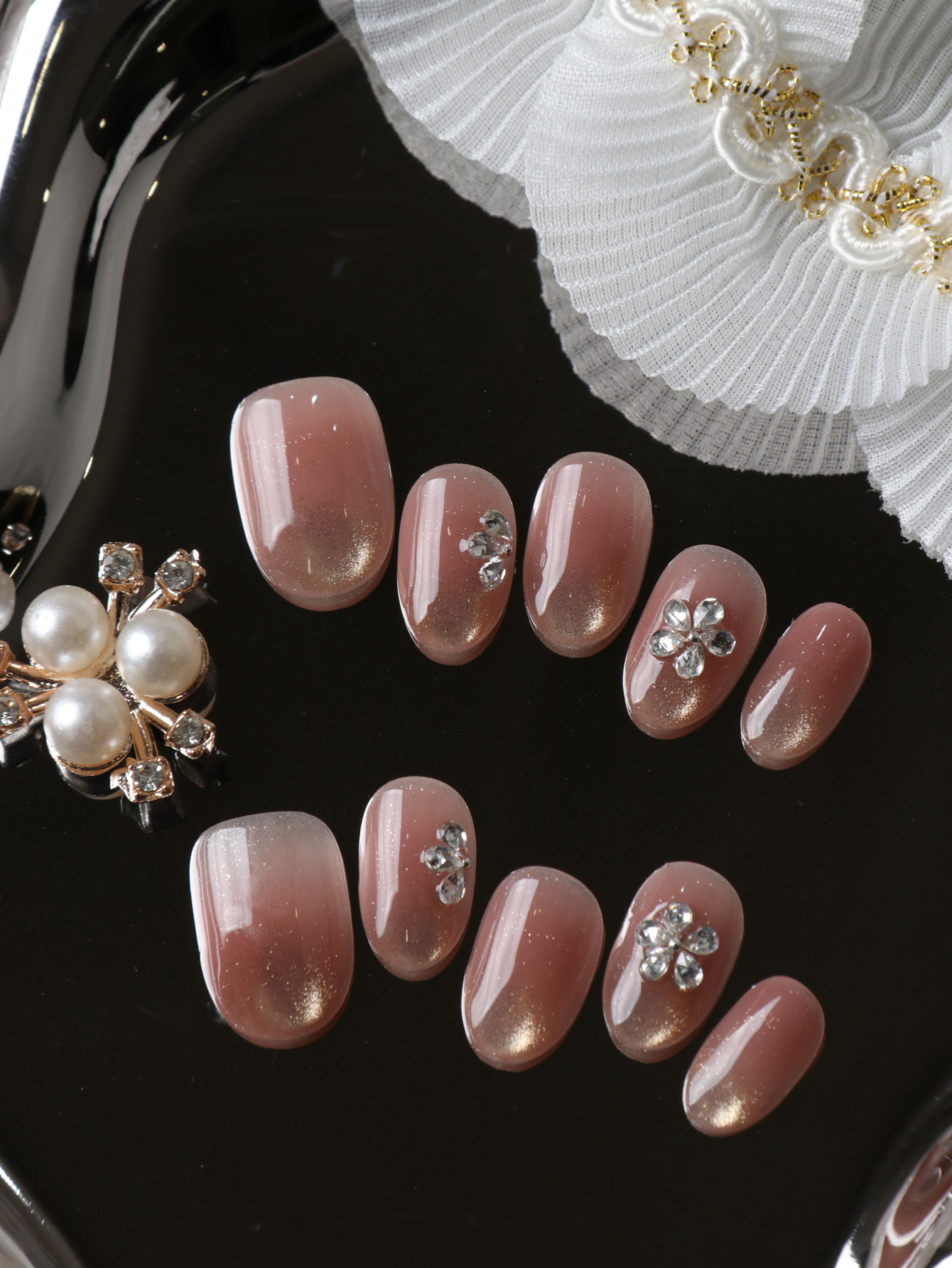 10Pcs Press on Nails Short Cat - đánh giá và giá Nail Adhesive Tab