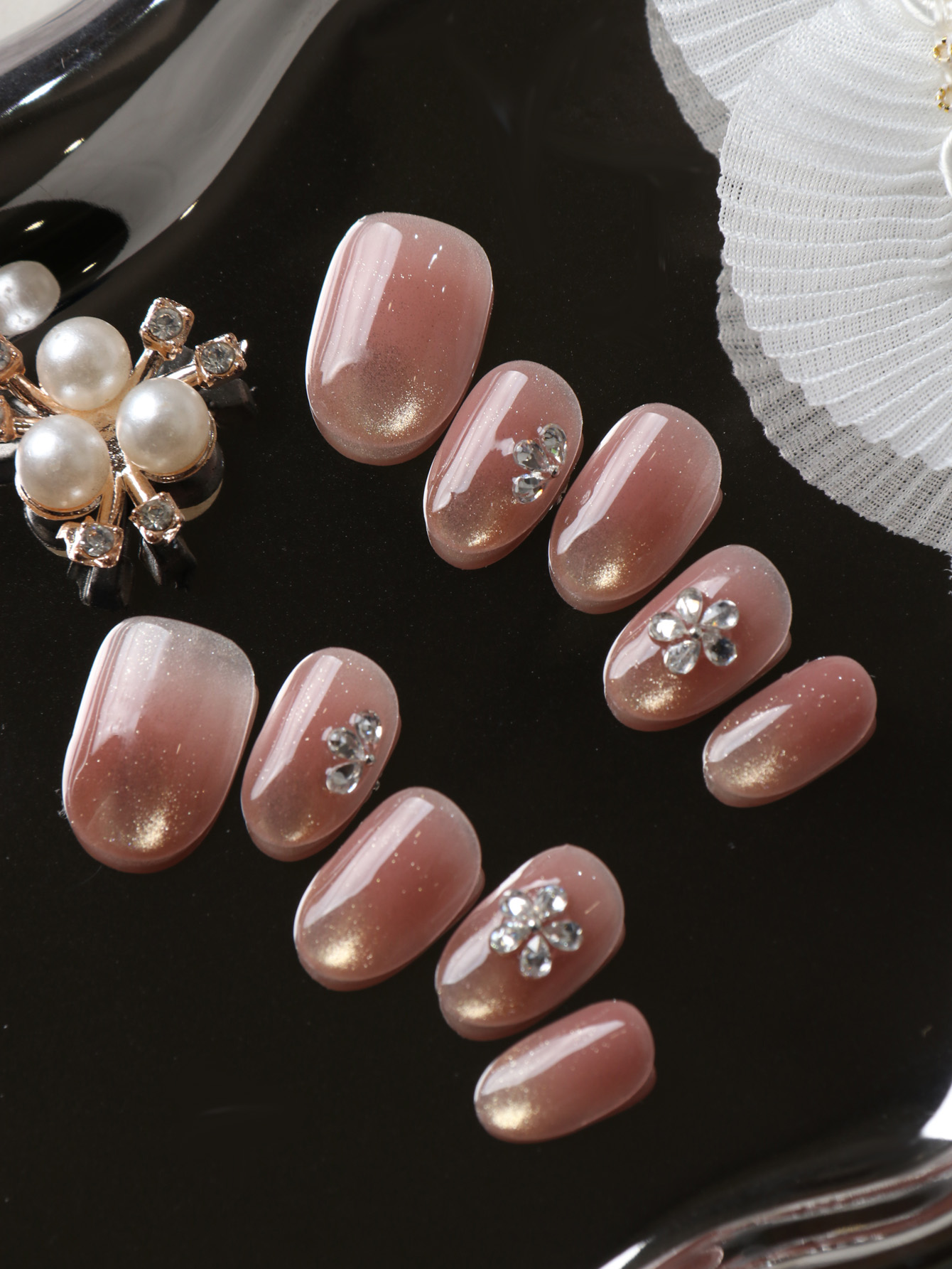 10Pcs Press on Nails Short Cat - đánh giá và giá Nail Adhesive Tab