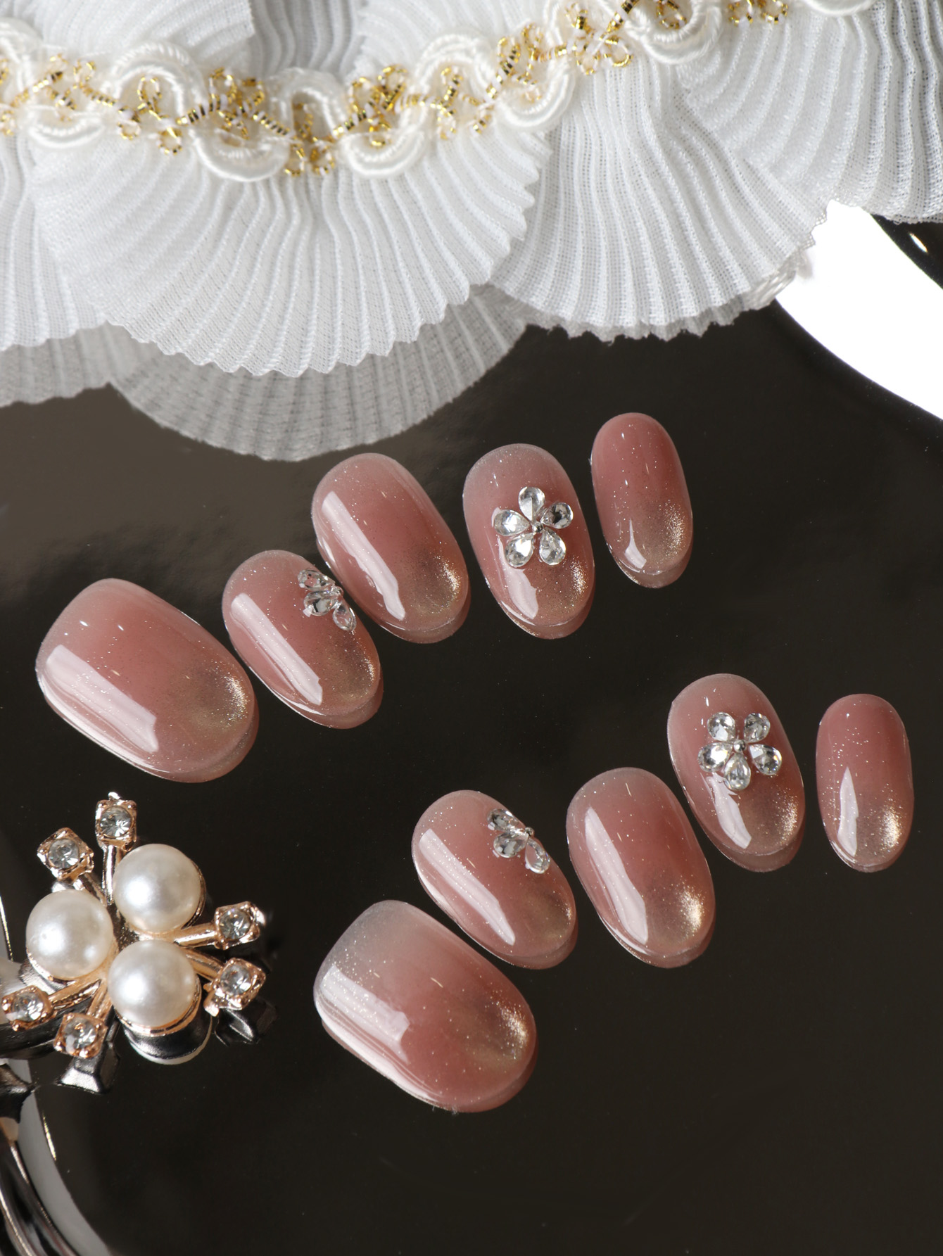 10Pcs Press on Nails Short Cat - đánh giá và giá Nail Adhesive Tab