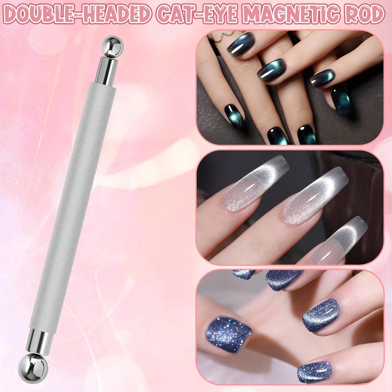 4Pcs Cat Eye Nail Magnet Set D - đánh giá và giá Nail Art Eye Cat